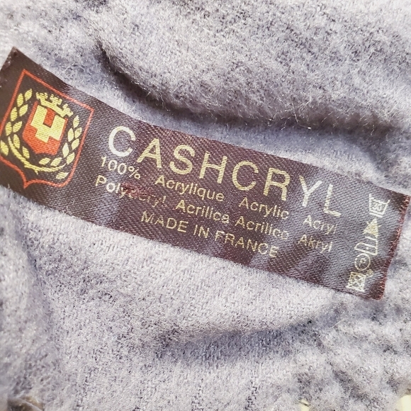 Cashcryl women's purple Scarf acrylique - Picture 4 of 6